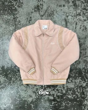 1 of 1 - DUSTY PINK VARSITY JACKET-LARGE