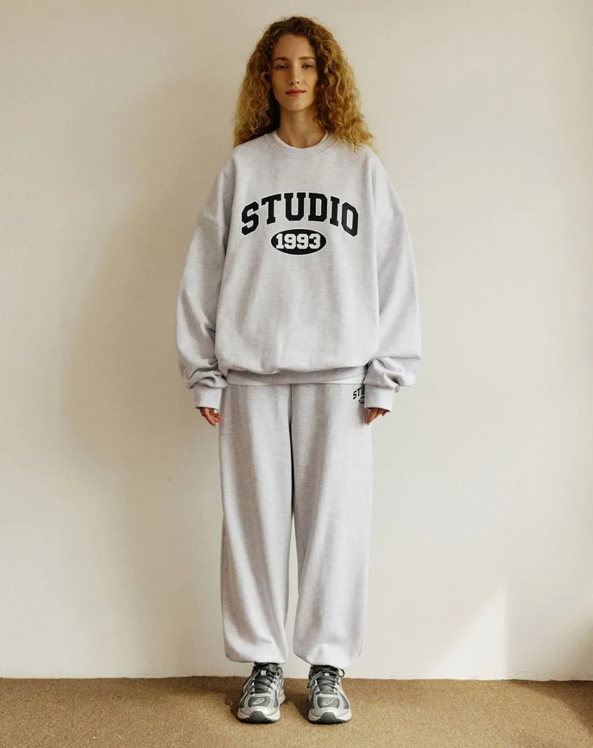 1993studio  |Unisex Street Style Logo Hoodies & Sweatshirts