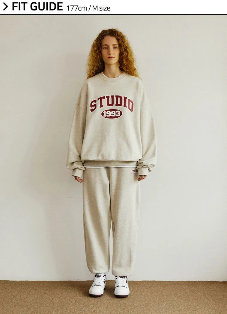 1993studio  |Unisex Street Style Logo Hoodies & Sweatshirts