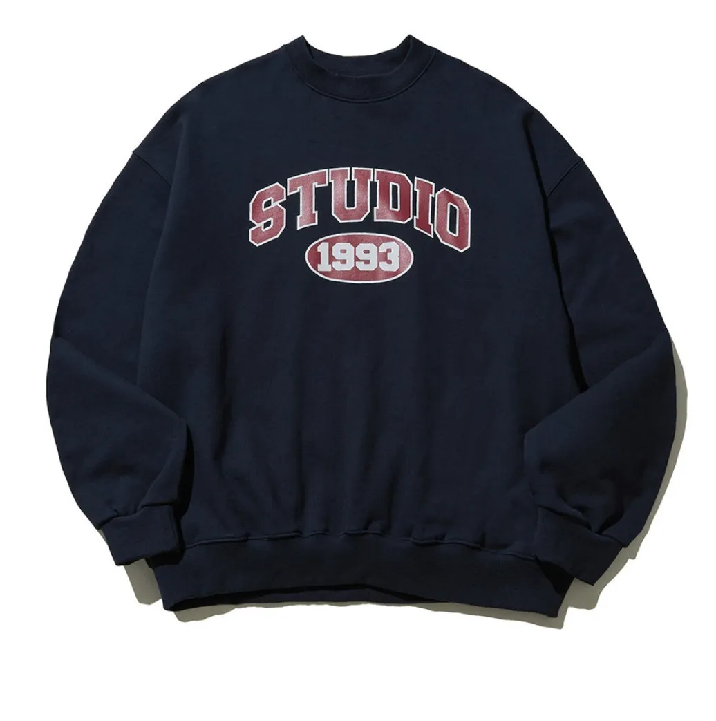 1993studio  |Unisex Street Style Logo Hoodies & Sweatshirts