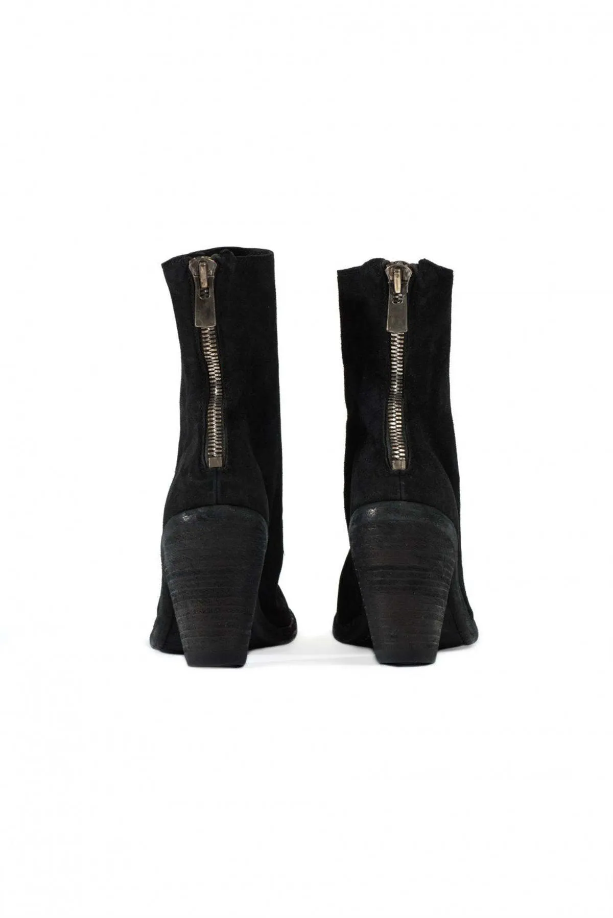 3006 Horse Heel Boots - Black