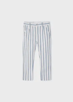 3541 - Striped pants for boys suit - Stone