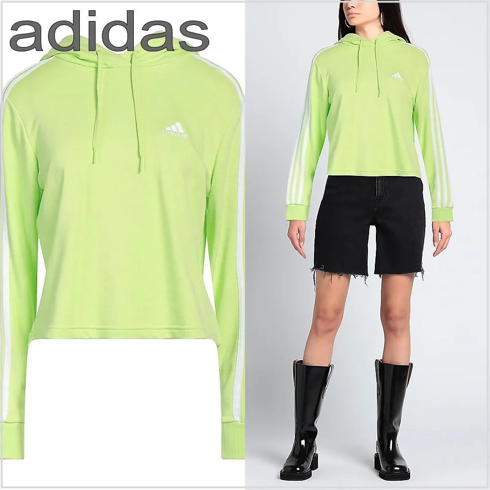 adidas  |Street Style Long Sleeves Plain Cotton Logo