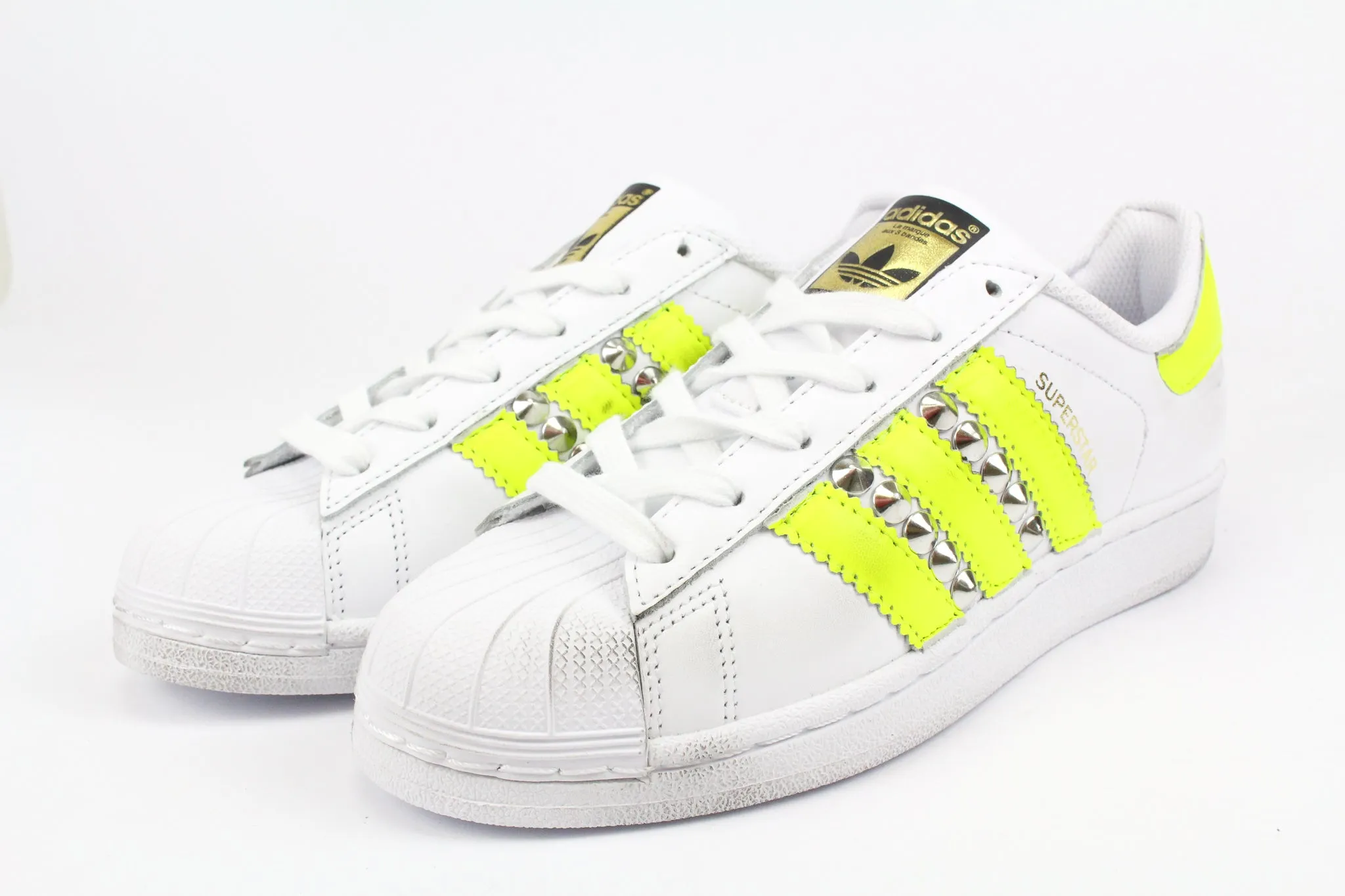 Adidas Superstar Yellow Fluo & Borchie