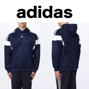 adidas  |Unisex Street Style Logo Hoodies