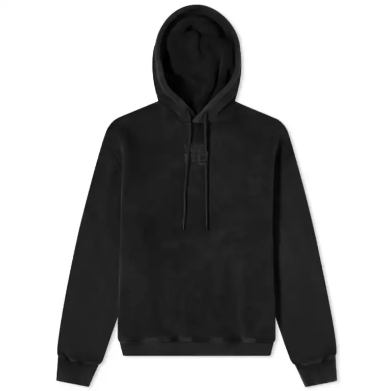 Alexander Wang  |Long Sleeves Plain Cotton Logo Hoodies & Sweatshirts