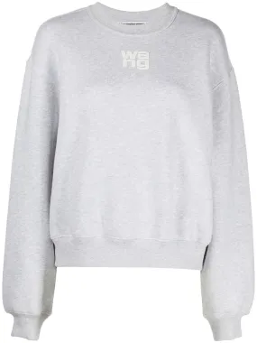 Alexander Wang  |Unisex Long Sleeves Cotton Logo Hoodies & Sweatshirts