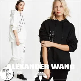 Alexander Wang  |Unisex Street Style Designers Hoodies