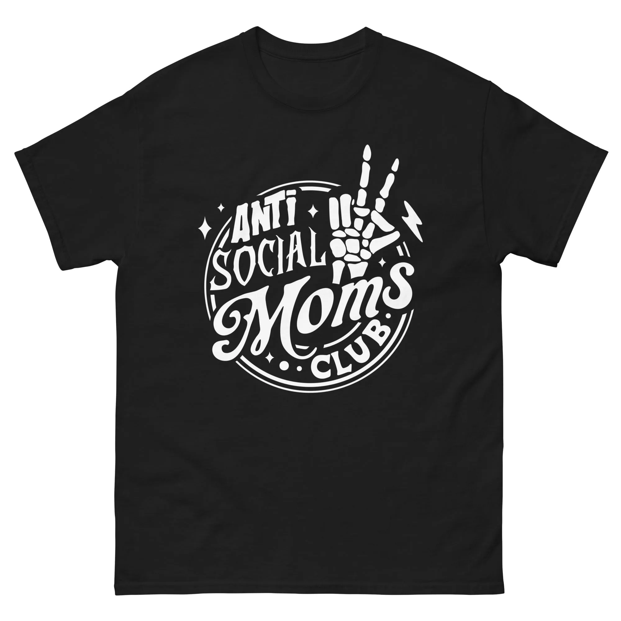 Anti Social Mom's Club. Halloween T Shirt for Moms.