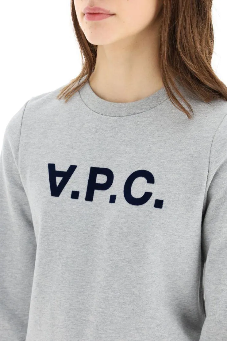 A.P.C.  |Crew Neck Long Sleeves Plain Cotton Logo