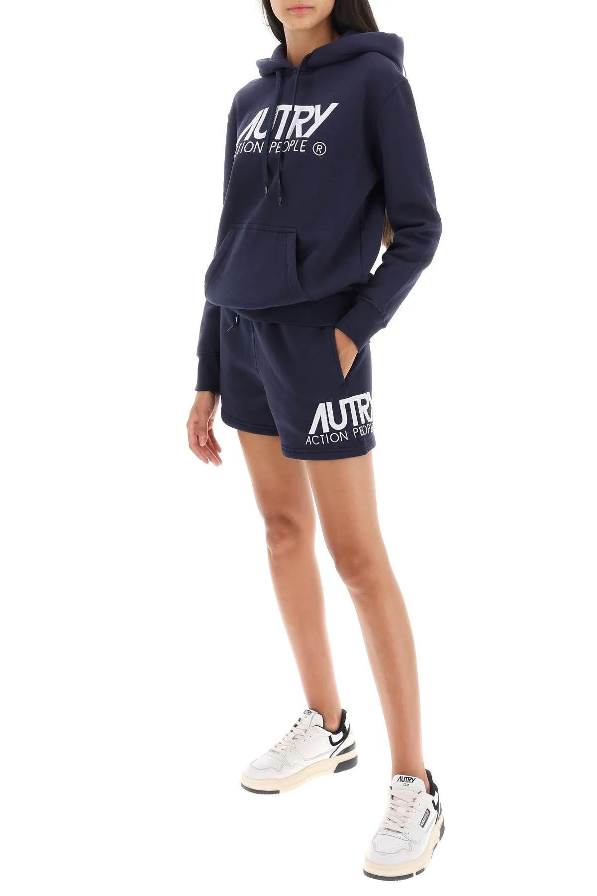 AUTRY  |Long Sleeves Cotton Logo Hoodies & Sweatshirts