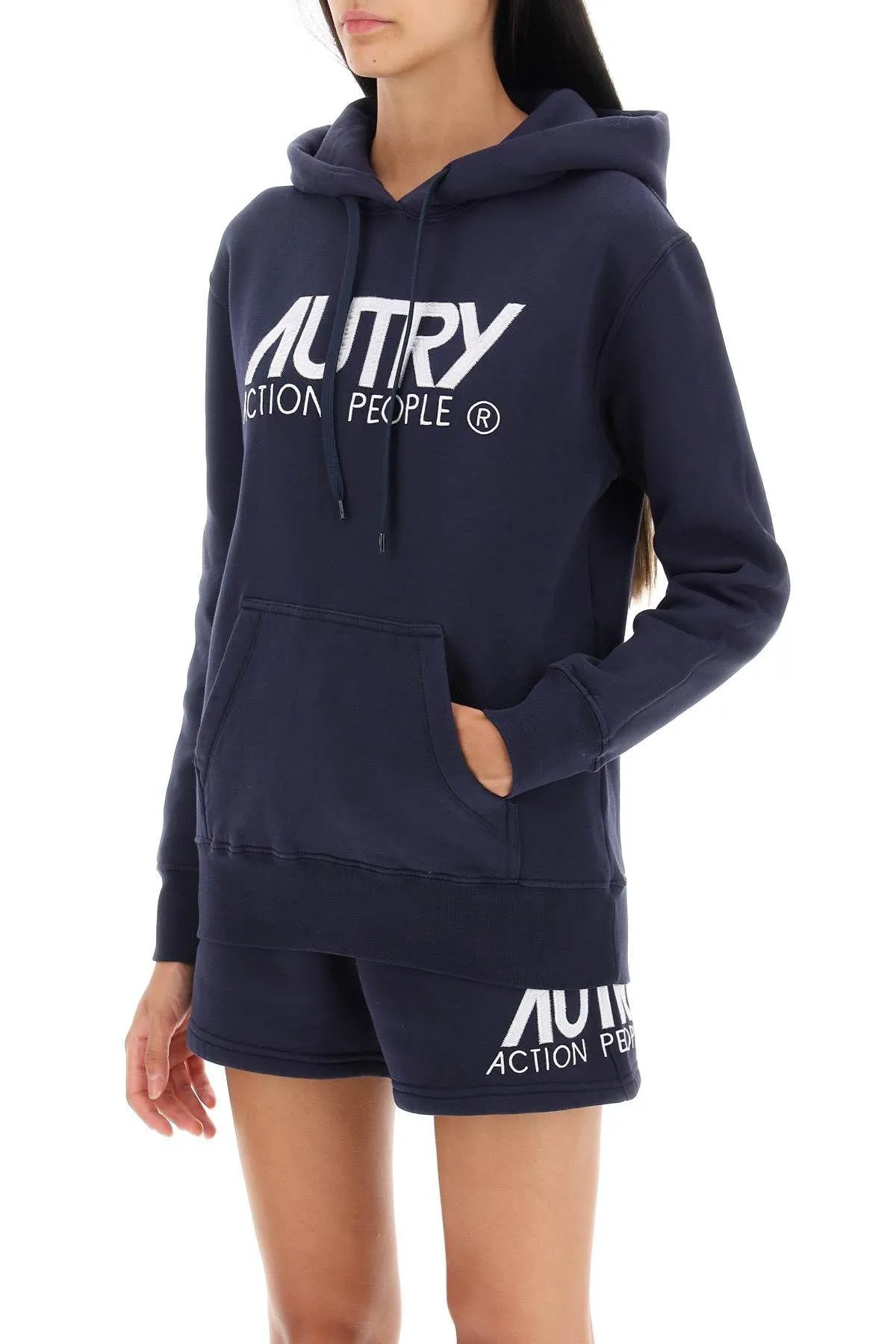 AUTRY  |Long Sleeves Cotton Logo Hoodies & Sweatshirts