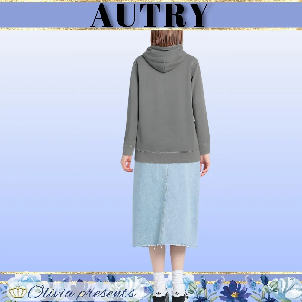 AUTRY  |Street Style Long Sleeves Plain Cotton Logo