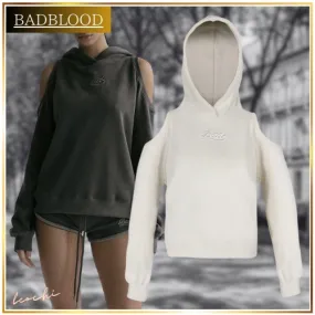 BADBLOOD  |Street Style Long Sleeves Plain Logo Hoodies & Sweatshirts