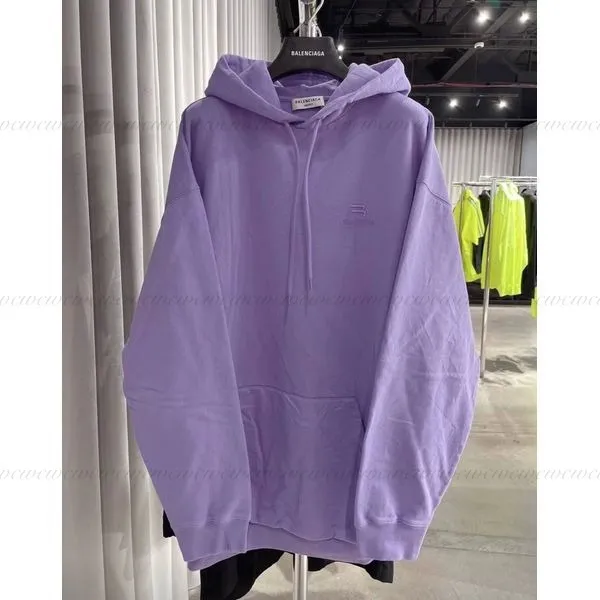 BALENCIAGA  |Long Sleeves Plain Cotton Logo Outlet Hoodies & Sweatshirts