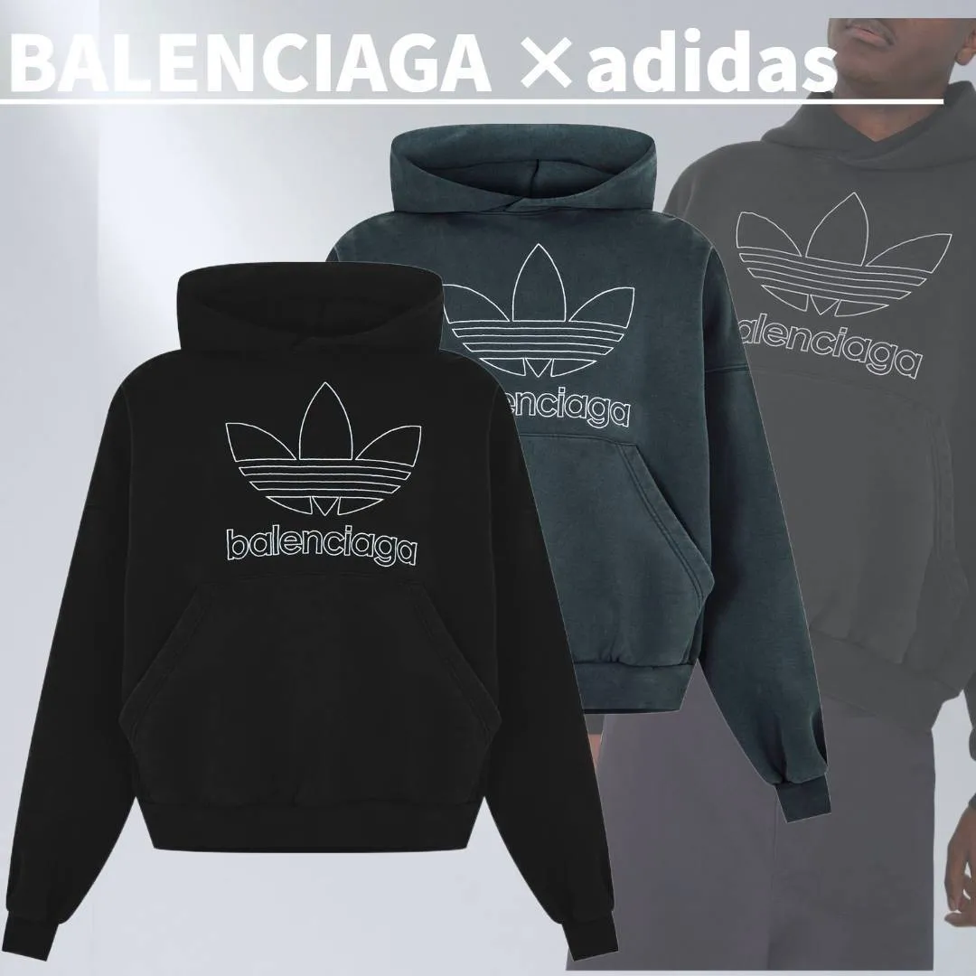 BALENCIAGA  |Street Style Logo Luxury FX Advantage / Exclusive Hoodies