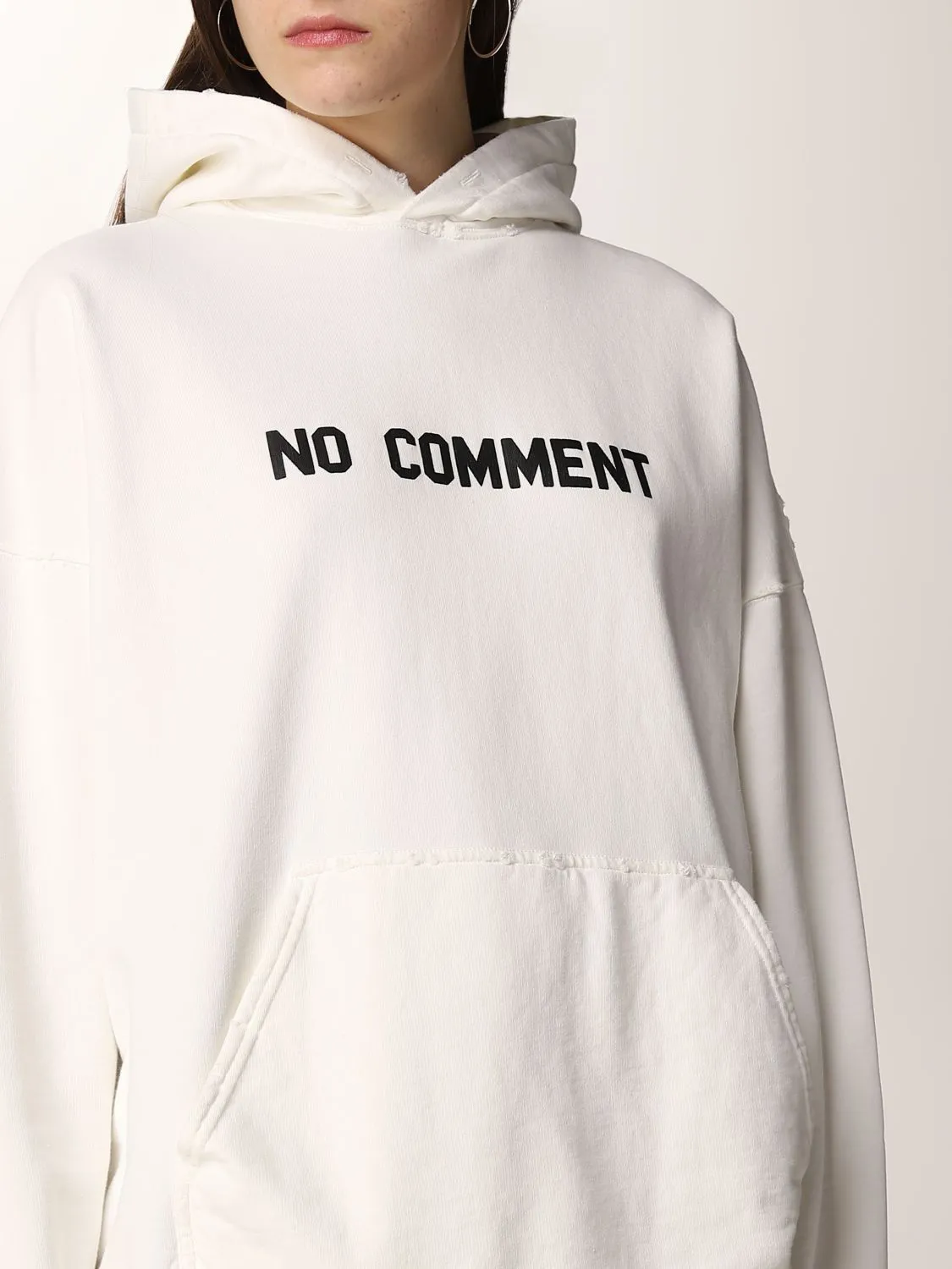 BALENCIAGA  |Unisex Long Sleeves Plain Cotton Logo Hoodies & Sweatshirts