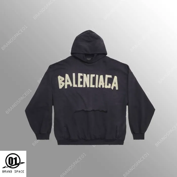 BALENCIAGA  |Unisex Street Style Long Sleeves Cotton Logo