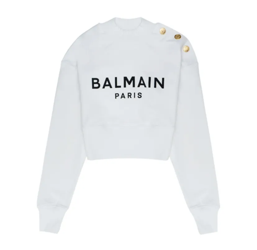 BALMAIN  |Street Style Logo Hoodies & Sweatshirts