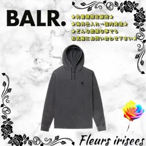 BALR  |Long Sleeves Plain Cotton Logo Hoodies