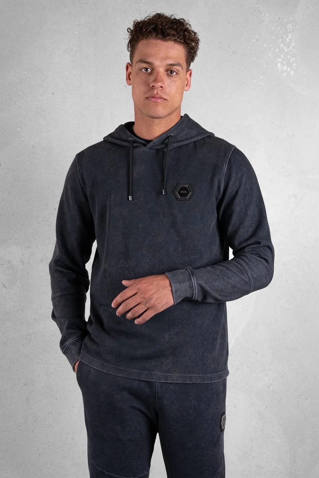 BALR  |Long Sleeves Plain Cotton Logo Hoodies