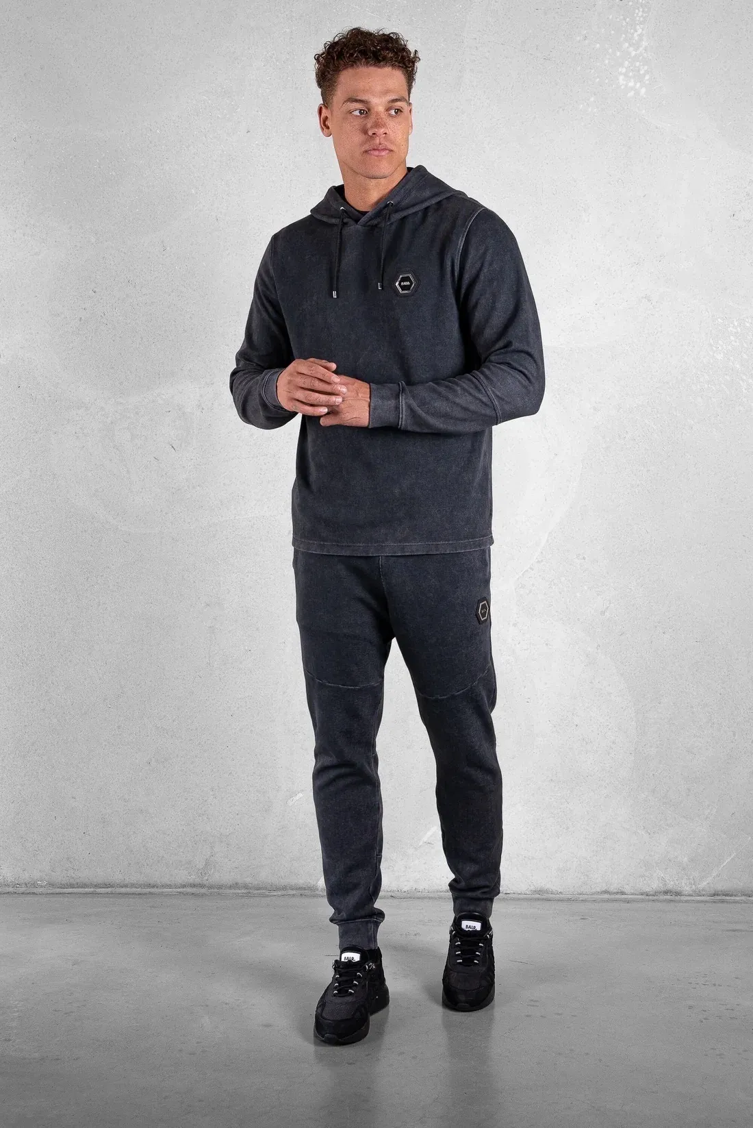 BALR  |Long Sleeves Plain Cotton Logo Hoodies