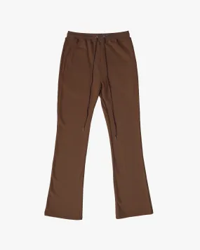 BIG N TALL PERFECT FLARE SWEATPANTS-BROWN