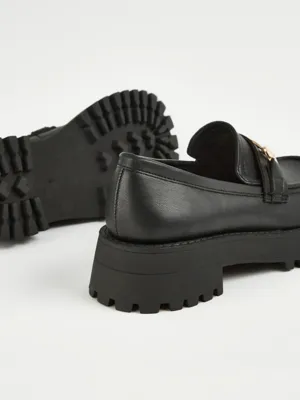 Black Chunky Loafer Shoes | Women | George at ASDA