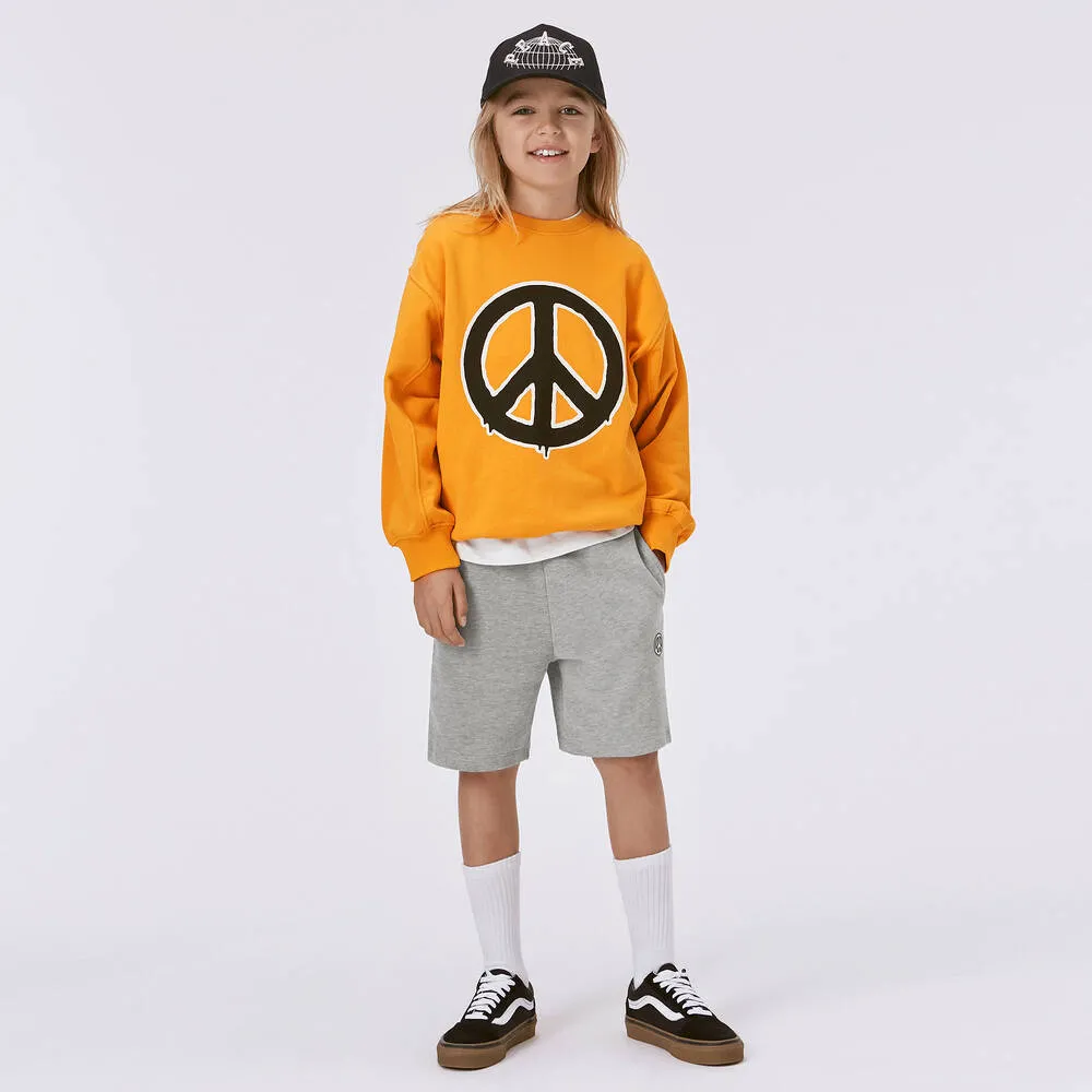 Boys Orange Organic Cotton Sweatshirt