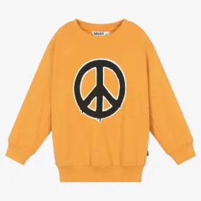 Boys Orange Organic Cotton Sweatshirt