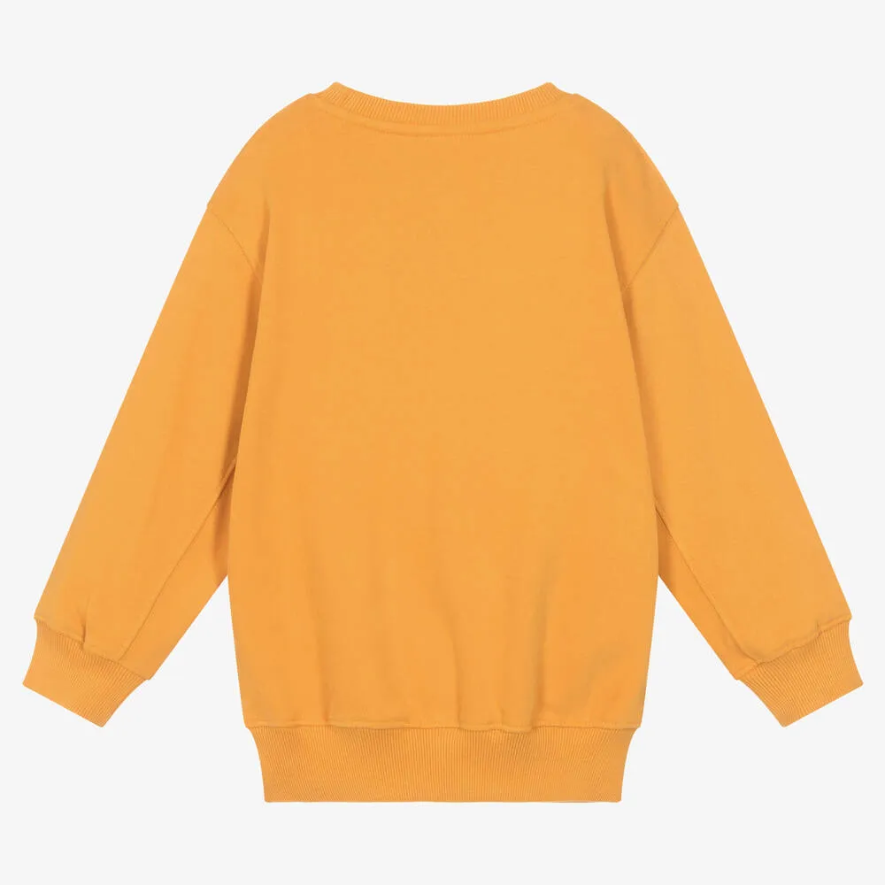 Boys Orange Organic Cotton Sweatshirt