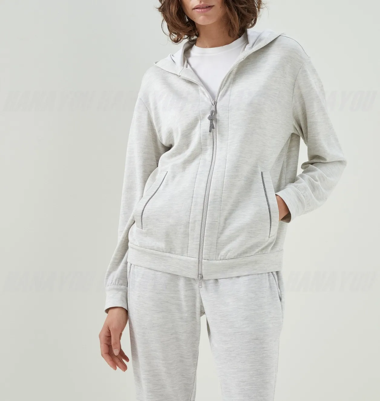 BRUNELLO CUCINELLI  |Sweat Long Sleeves Plain Cotton Logo Hoodies & Sweatshirts