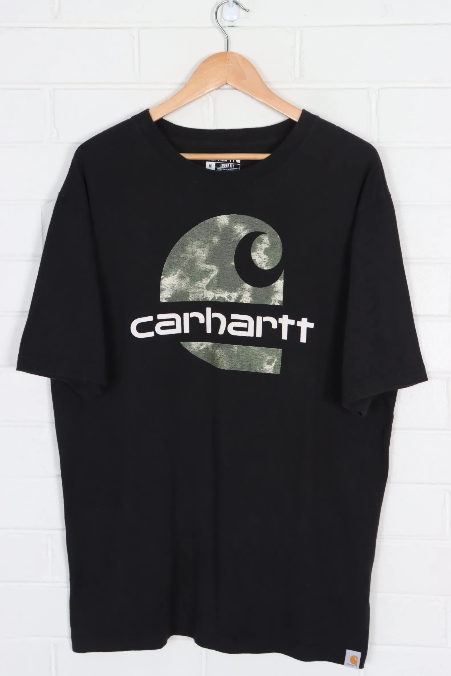 CARHARTT Big Camouflage Logo Loose Fit T-Shirt (L)