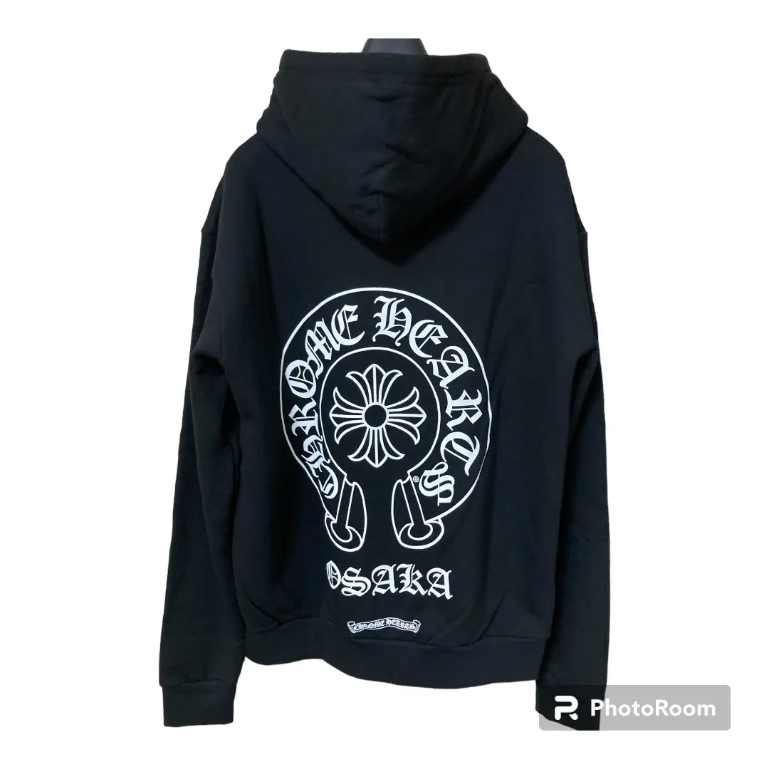 CHROME HEARTS  |Long Sleeves Cotton Logo Hoodies