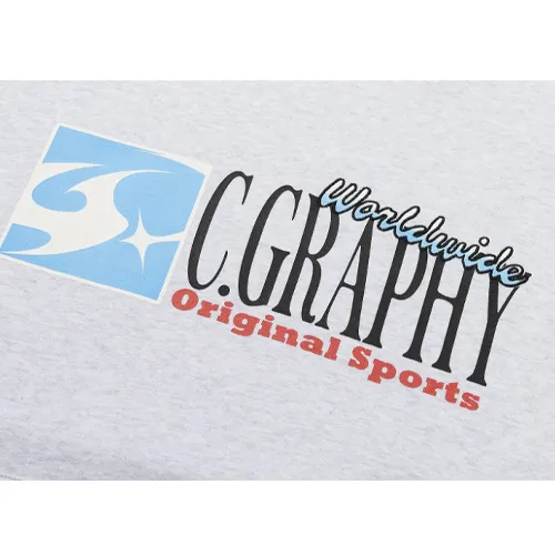 Code graphy  |Street Style Long Sleeves Logo Hoodies & Sweatshirts