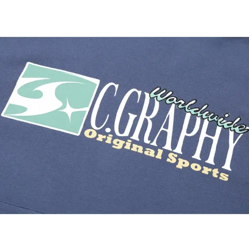 Code graphy  |Street Style Long Sleeves Logo Hoodies & Sweatshirts