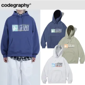 Code graphy  |Street Style Long Sleeves Logo Hoodies & Sweatshirts