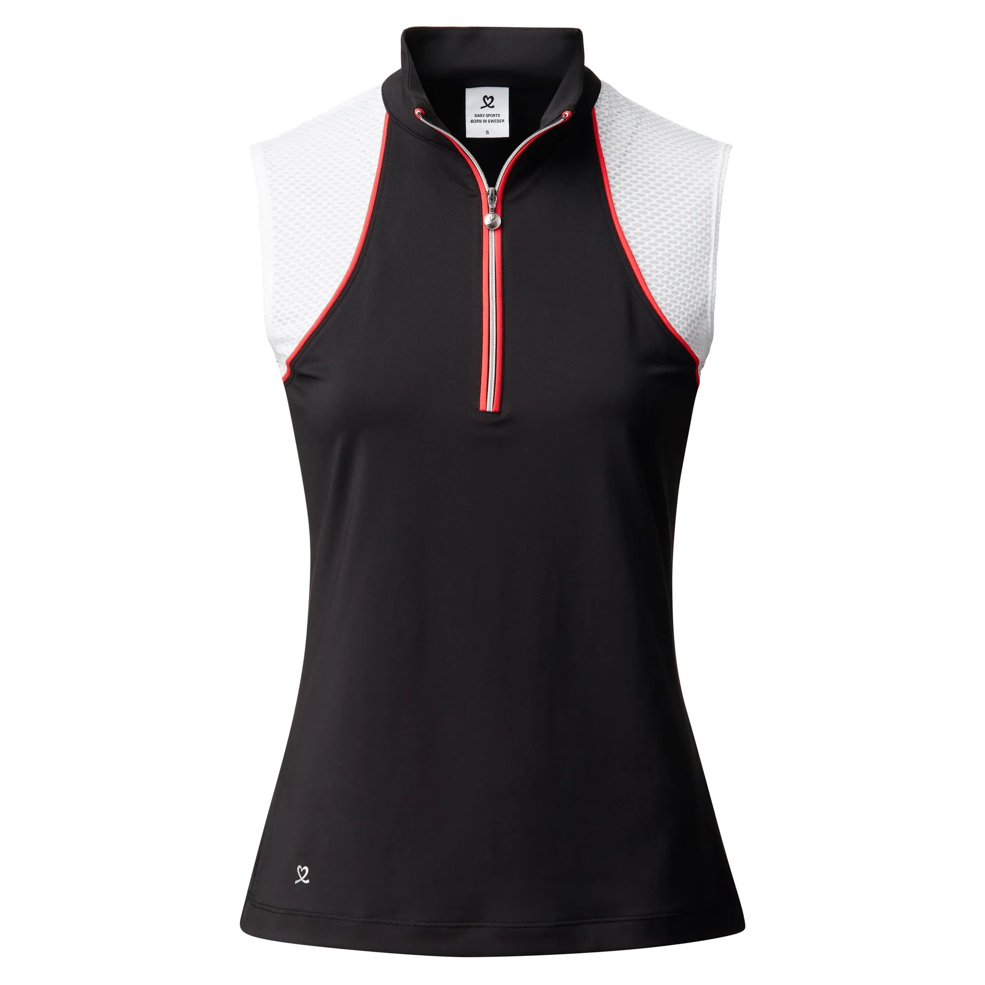 Daily Sports Maja Ladies Sleeveless Golf Polo Black