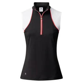 Daily Sports Maja Ladies Sleeveless Golf Polo Black