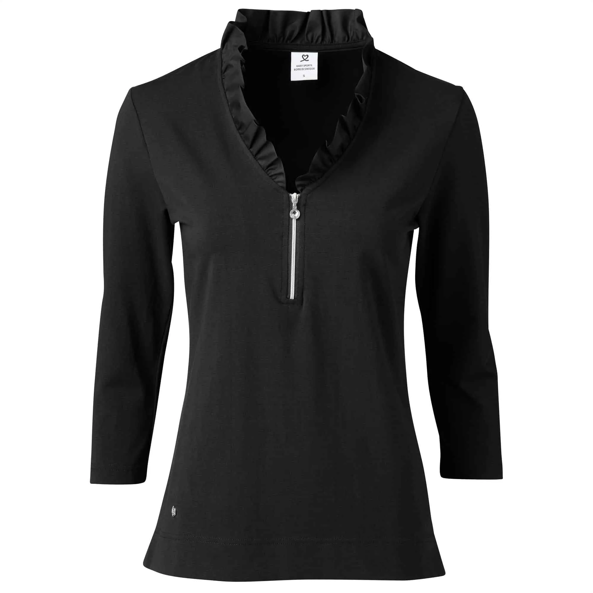 Daily Sports Patrice 3/4 Sleeve Ladies Golf Polo Black