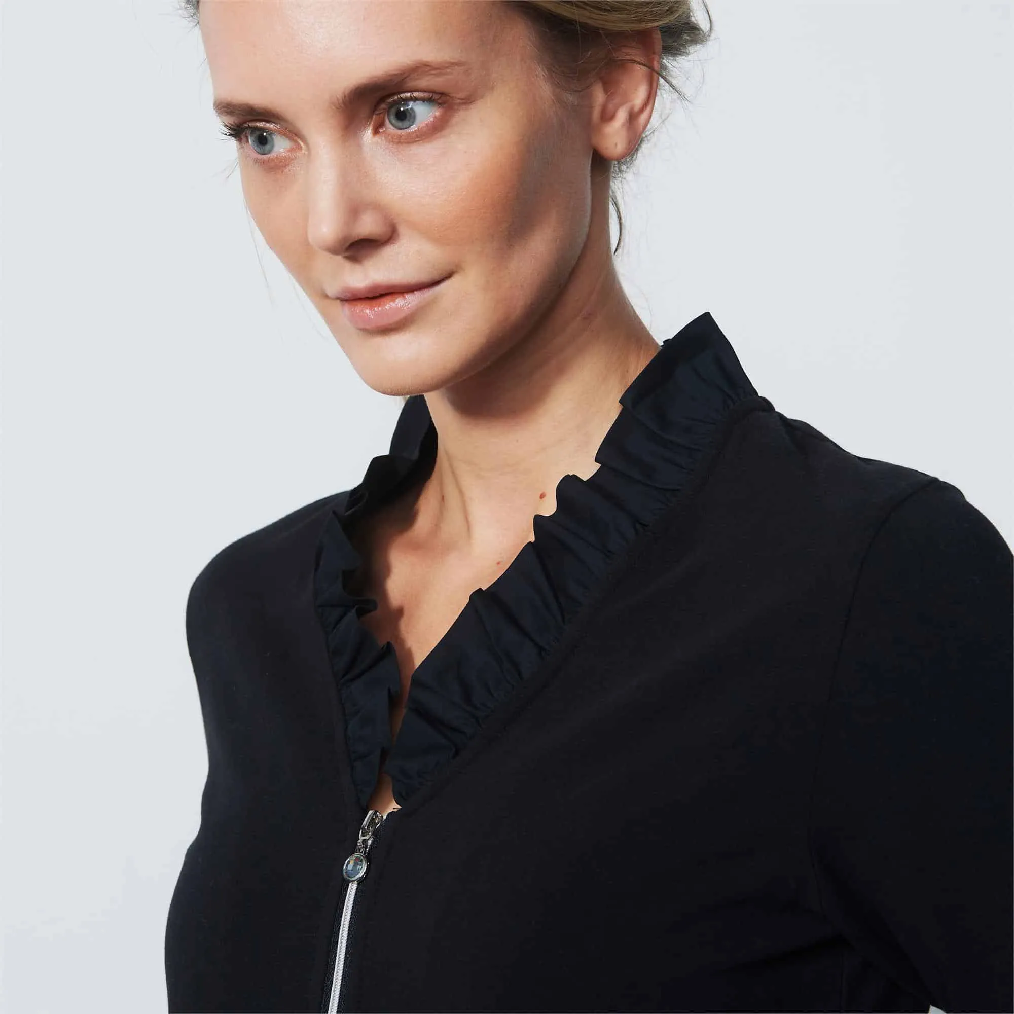 Daily Sports Patrice 3/4 Sleeve Ladies Golf Polo Black