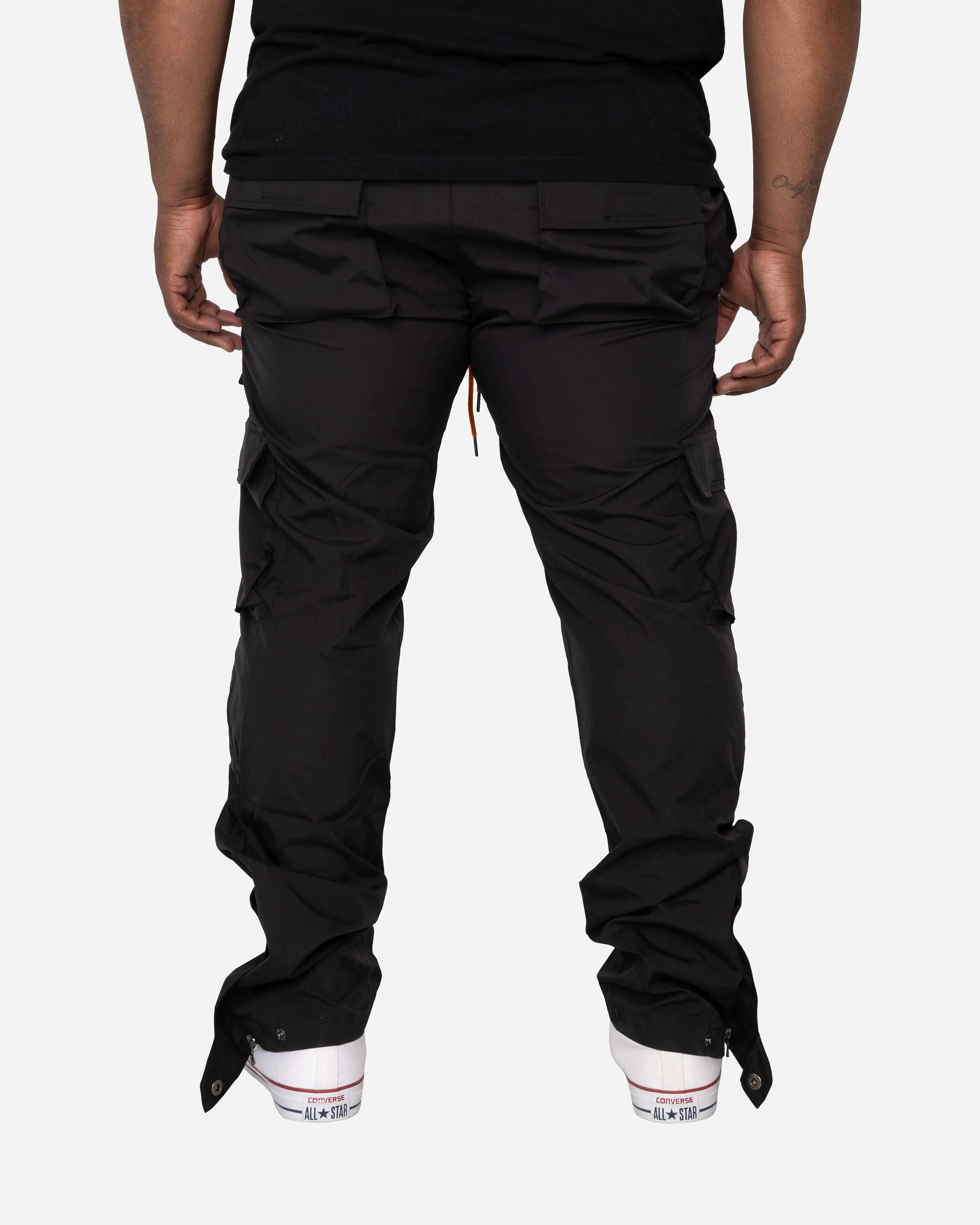 EPTM BIG N TALL SNAP CARGO PANTS-BLACK