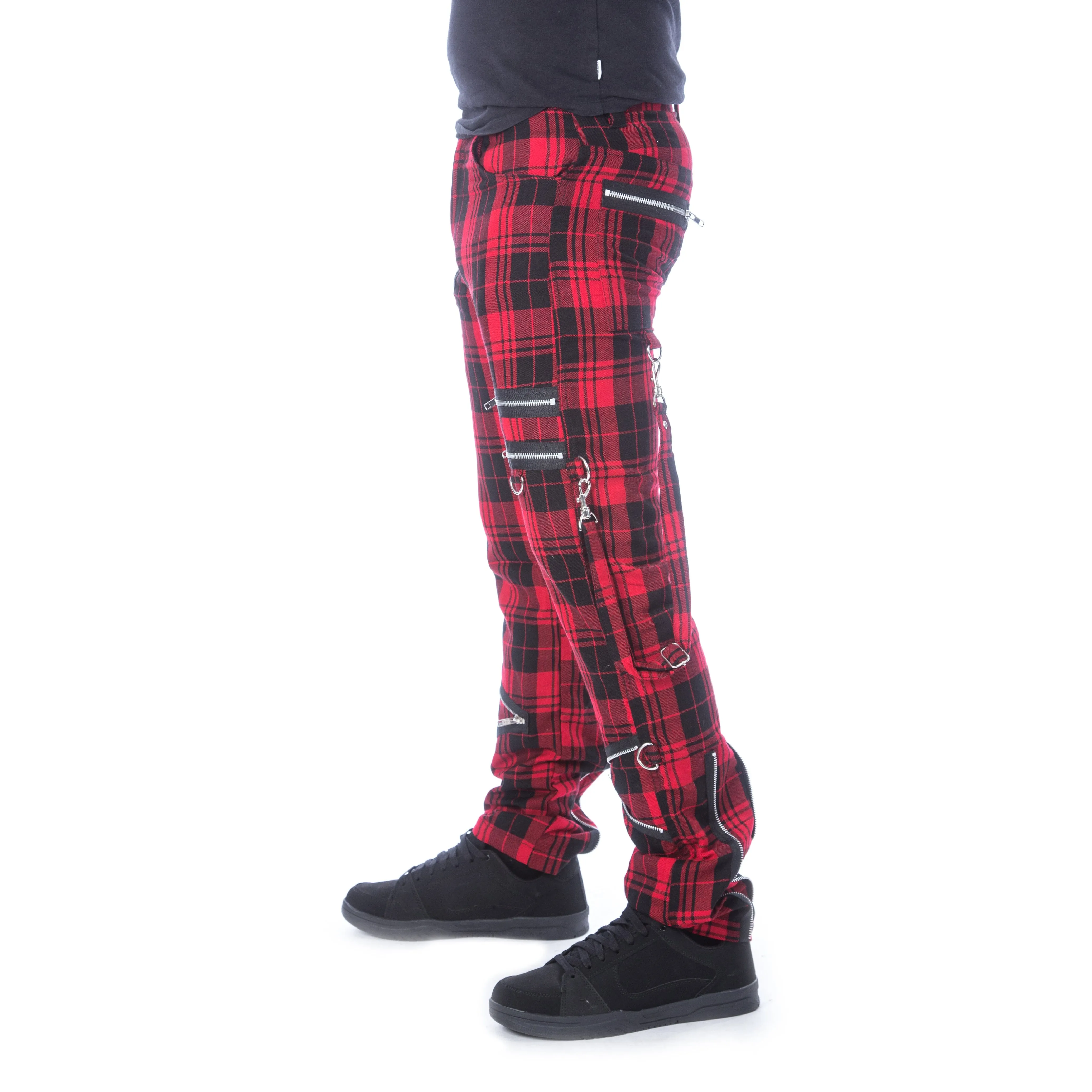 ETIENNE PANTS - RED TARTAN