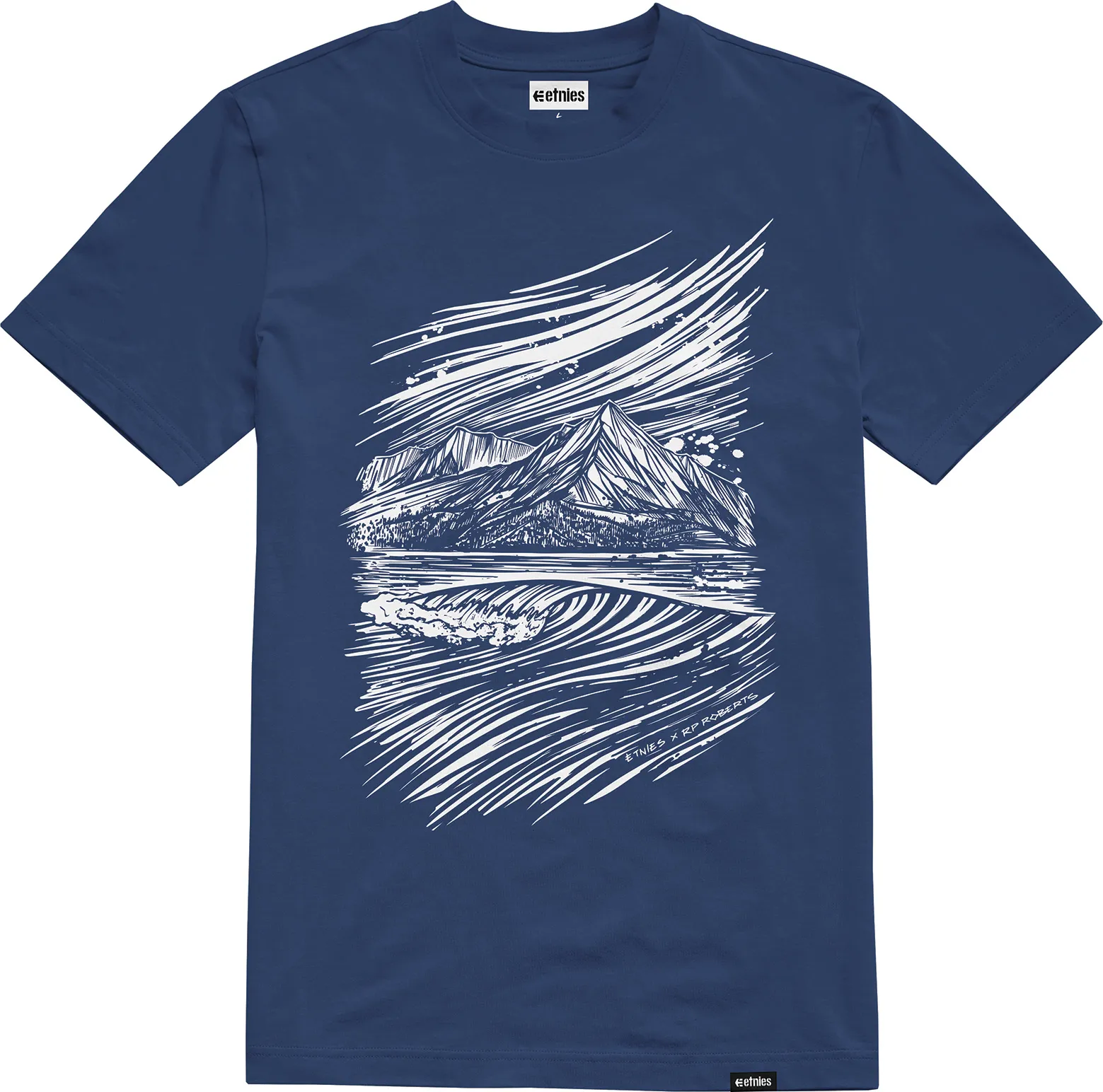 ETNIES RP SCENIC SS TEE NAVY