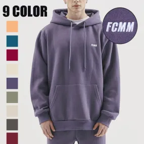 FCMM  |Unisex Street Style Long Sleeves Plain Cotton Logo Hoodies