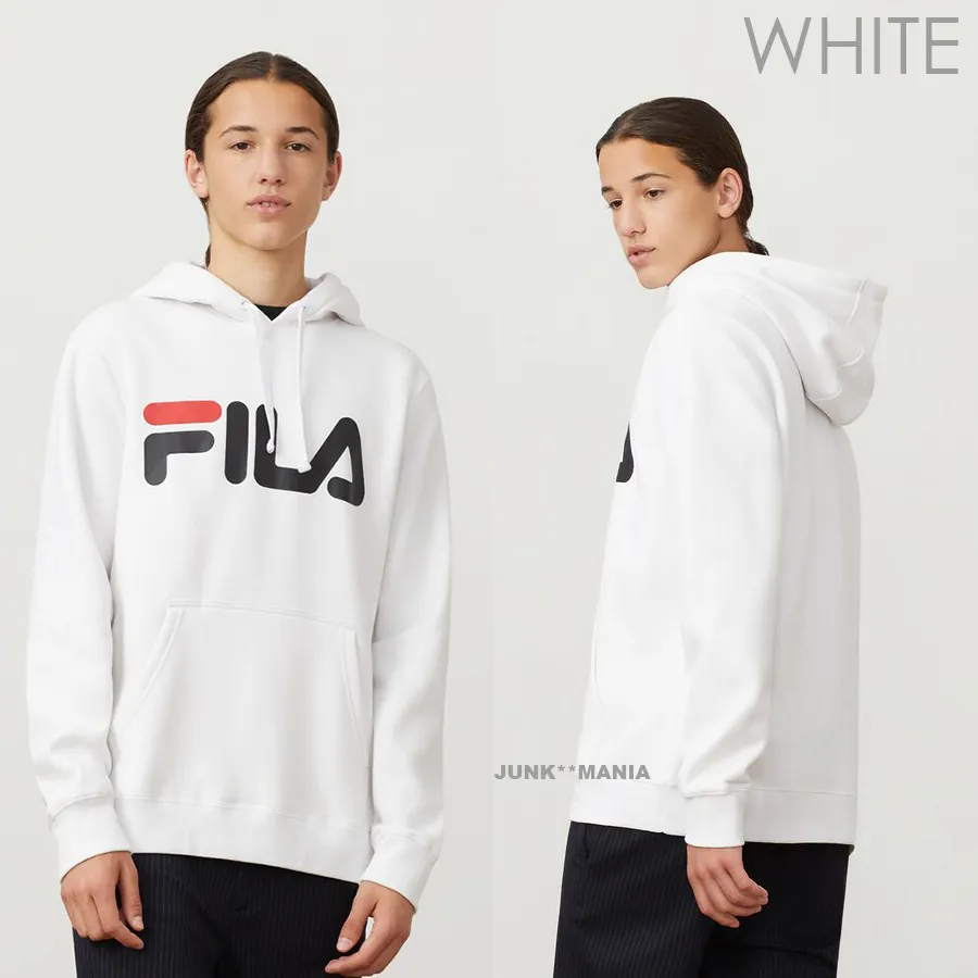 FILA  |Street Style Long Sleeves Cotton Hoodies