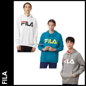 FILA  |Street Style Long Sleeves Cotton Hoodies