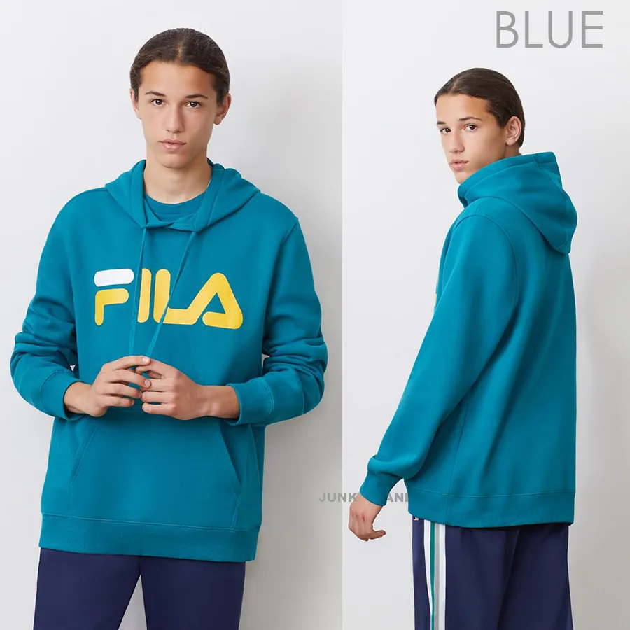 FILA  |Street Style Long Sleeves Cotton Hoodies