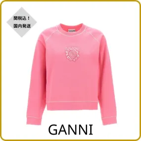 Ganni  |Long Sleeves Logo Hoodies & Sweatshirts