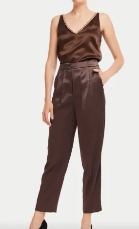 Generation Love Portia Satin Pants in Espresso